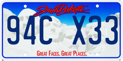 SD license plate 94CX33