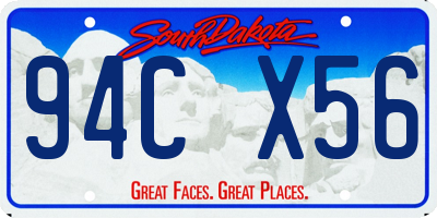 SD license plate 94CX56