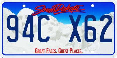 SD license plate 94CX62
