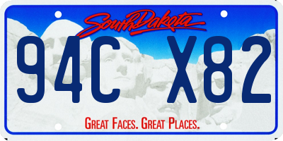 SD license plate 94CX82