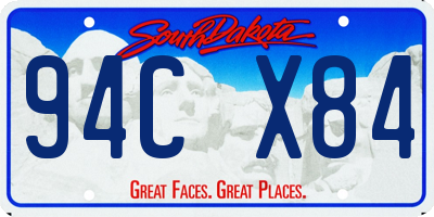 SD license plate 94CX84