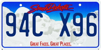 SD license plate 94CX96
