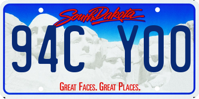 SD license plate 94CY00