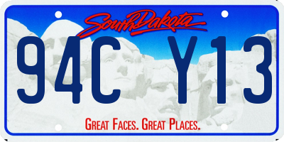 SD license plate 94CY13