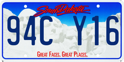 SD license plate 94CY16