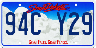 SD license plate 94CY29
