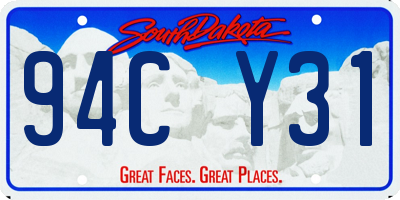 SD license plate 94CY31