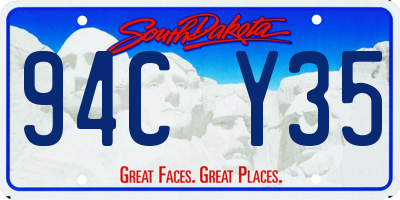 SD license plate 94CY35