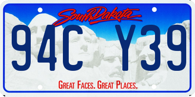 SD license plate 94CY39