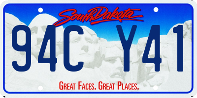 SD license plate 94CY41