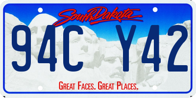 SD license plate 94CY42