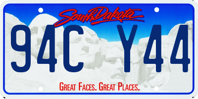SD license plate 94CY44