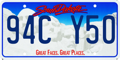 SD license plate 94CY50