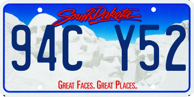 SD license plate 94CY52
