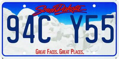 SD license plate 94CY55