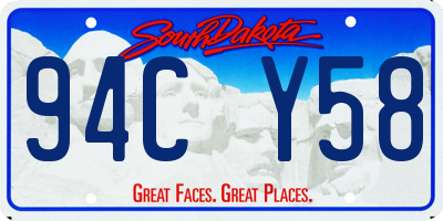 SD license plate 94CY58