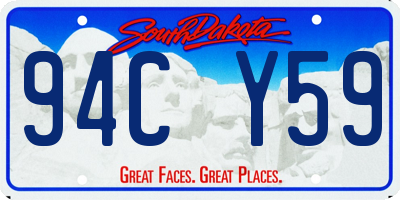 SD license plate 94CY59