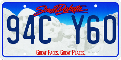 SD license plate 94CY60