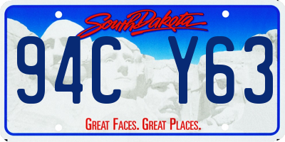 SD license plate 94CY63