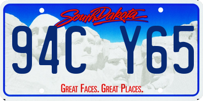 SD license plate 94CY65