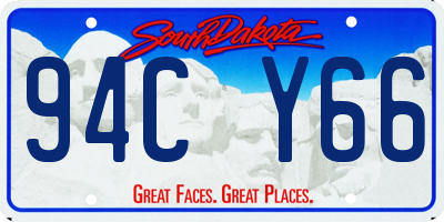 SD license plate 94CY66