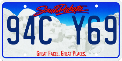 SD license plate 94CY69