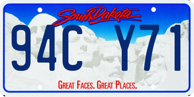 SD license plate 94CY71