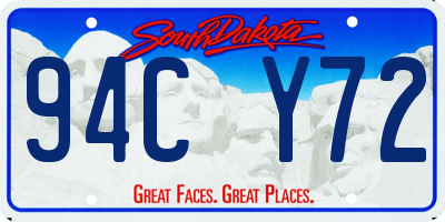 SD license plate 94CY72