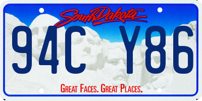 SD license plate 94CY86