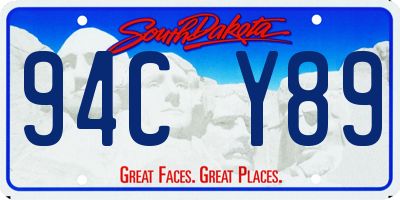 SD license plate 94CY89