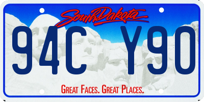 SD license plate 94CY90