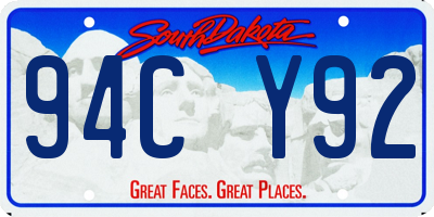 SD license plate 94CY92