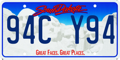 SD license plate 94CY94