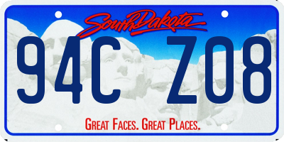 SD license plate 94CZ08