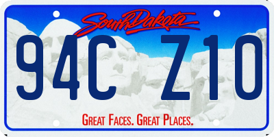 SD license plate 94CZ10