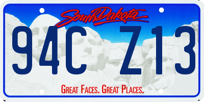 SD license plate 94CZ13