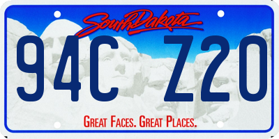 SD license plate 94CZ20
