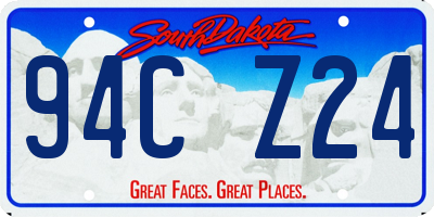 SD license plate 94CZ24