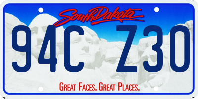 SD license plate 94CZ30