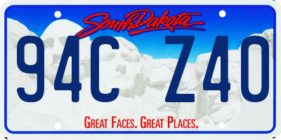 SD license plate 94CZ40