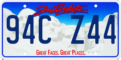SD license plate 94CZ44