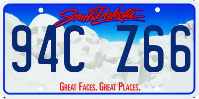 SD license plate 94CZ66