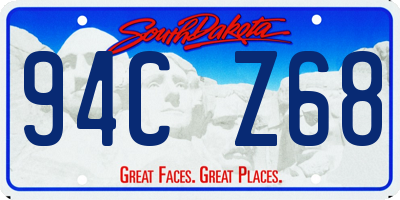 SD license plate 94CZ68