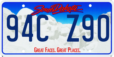 SD license plate 94CZ90