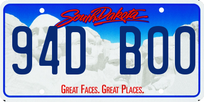 SD license plate 94DB00