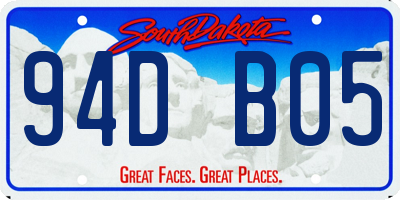 SD license plate 94DB05