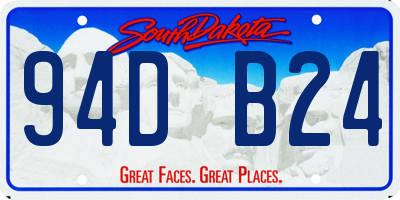 SD license plate 94DB24