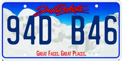 SD license plate 94DB46