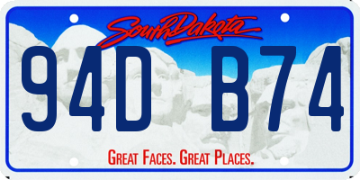 SD license plate 94DB74