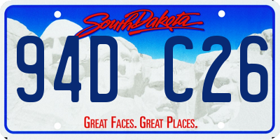 SD license plate 94DC26
